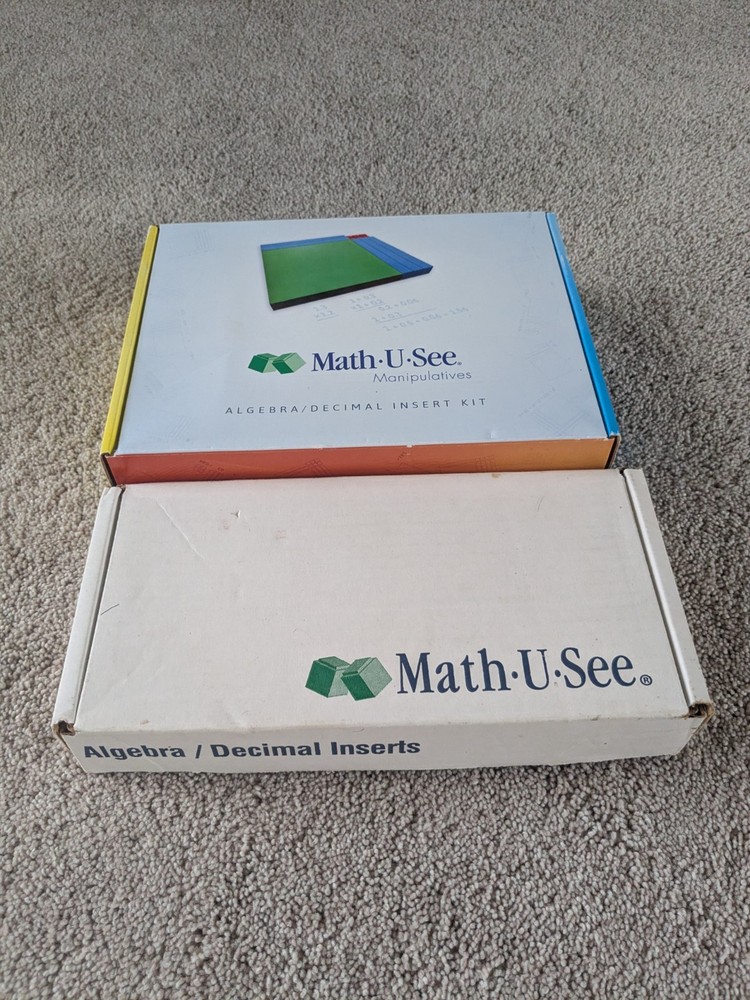Math U See Algebra And Decimal Insert Kit Manipulatives