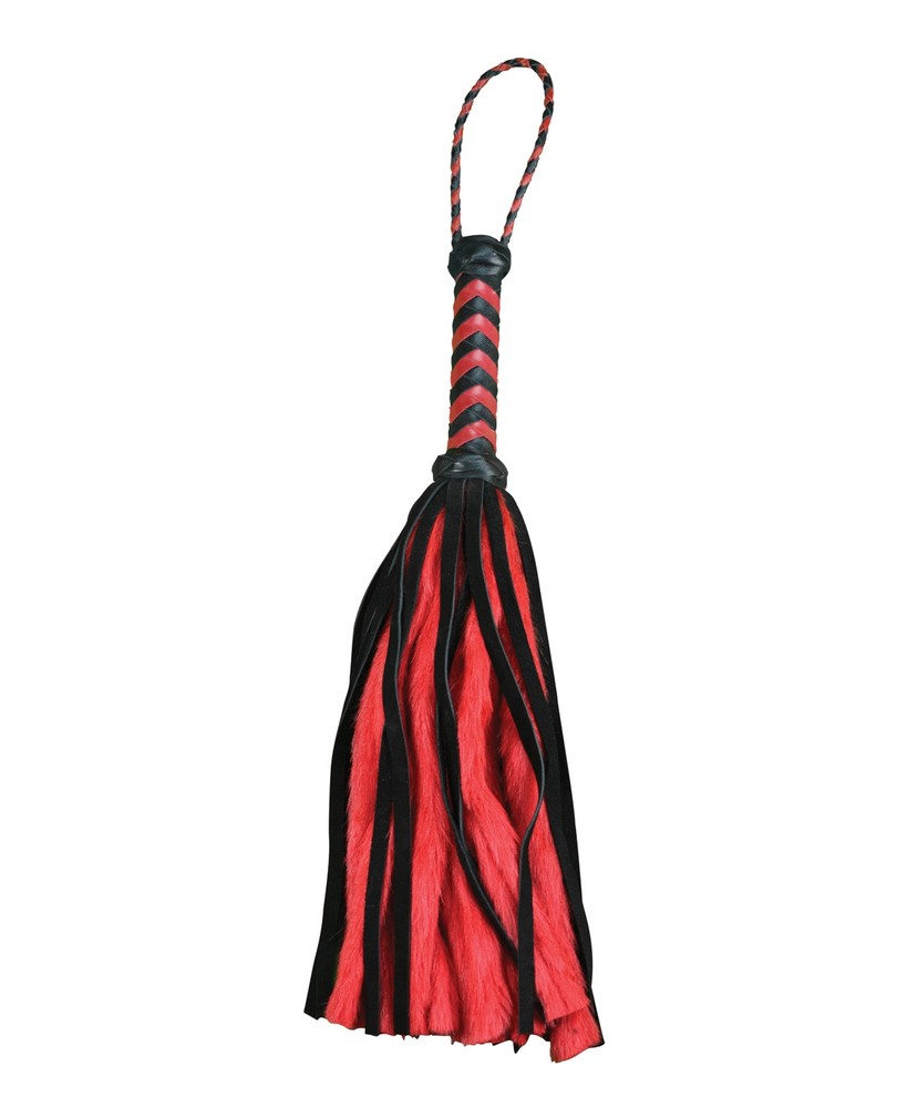 Bondage Flogger 4.25 Inch BDSM Roleplay Plesur Red Black