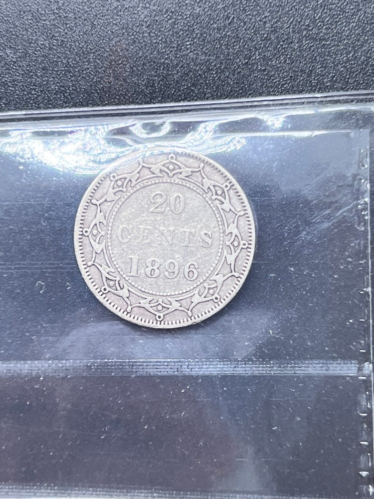 1896 NFLD 20 cent Graded ICCS VF-20
