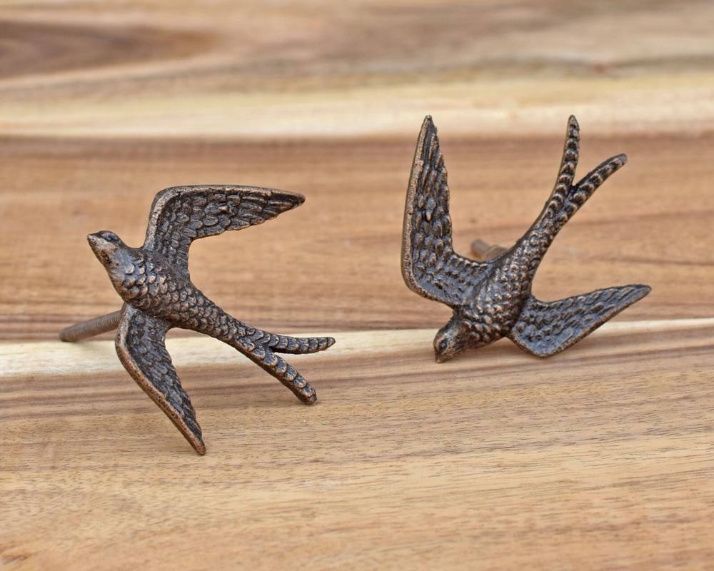 Animal Cabinet Drawer Knobs Handles Antique Bronze Animal Bird Cupboard Knobs