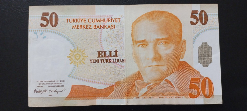 Turkey 50 Lirasi, 2005, (P-220)
