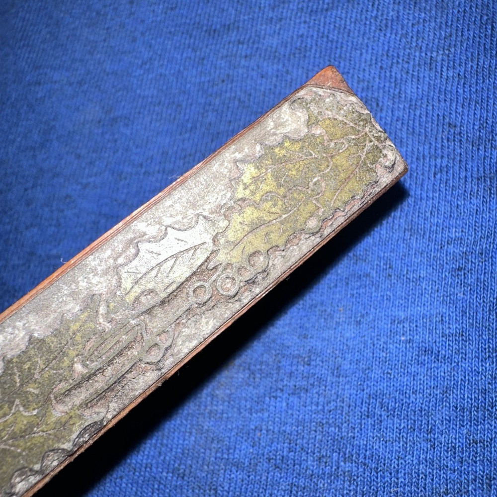 Printing Block ( String of Leaves Leafs ) Border Edge