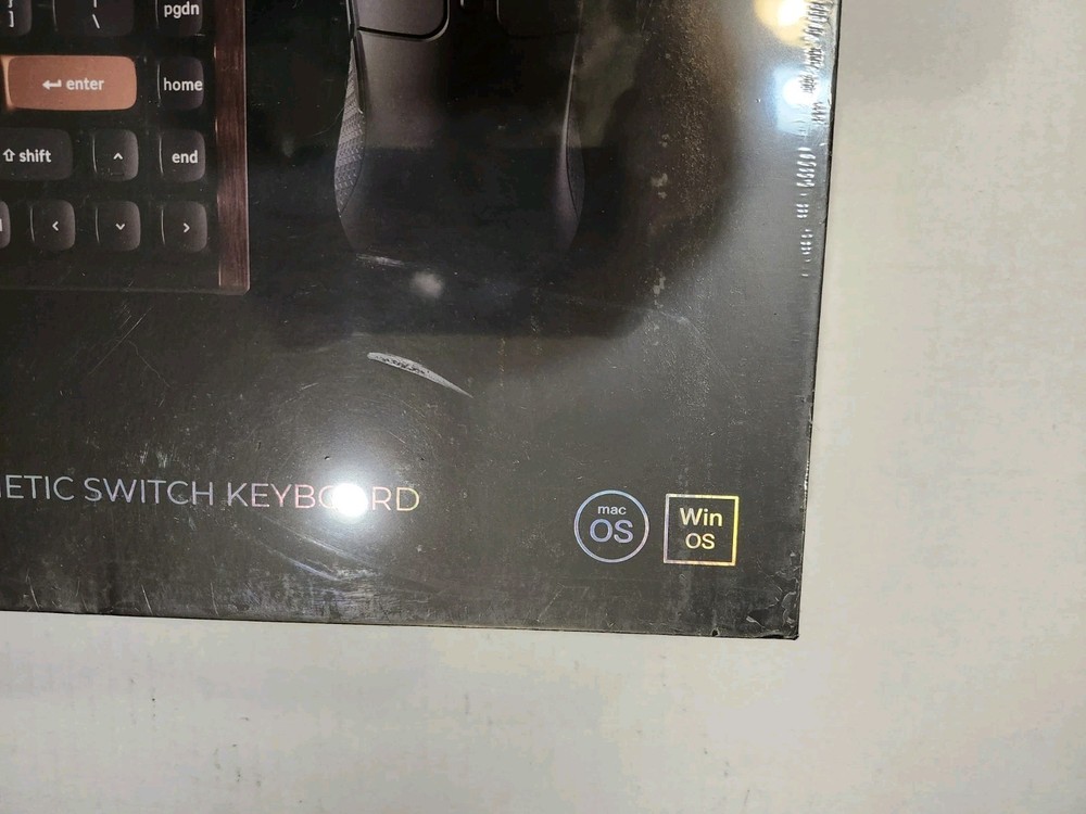 Keychron K2HE Wireless Magnetic Switch Keyboard Elite Bundle Wood Frame M3 Mouse
