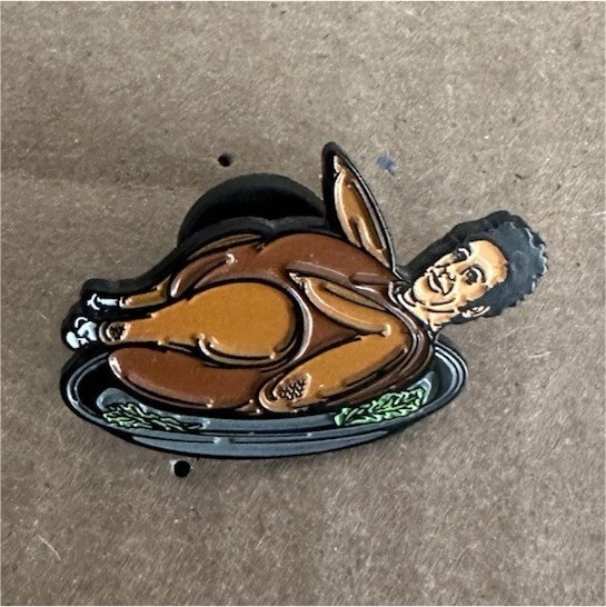 Seinfeld Kramer as a Turkey Pin