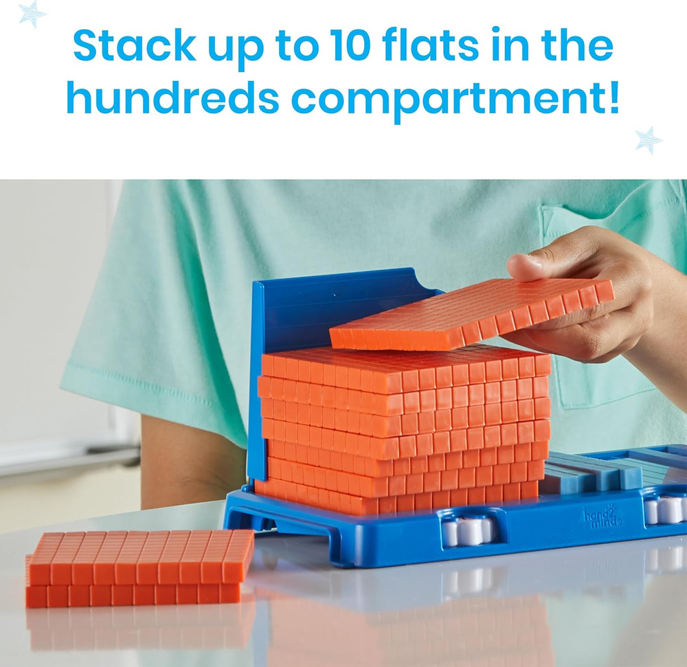 Place Value Frame with Base Ten Blocks, Base 10 Blocks, Math Manipulatives Kinde