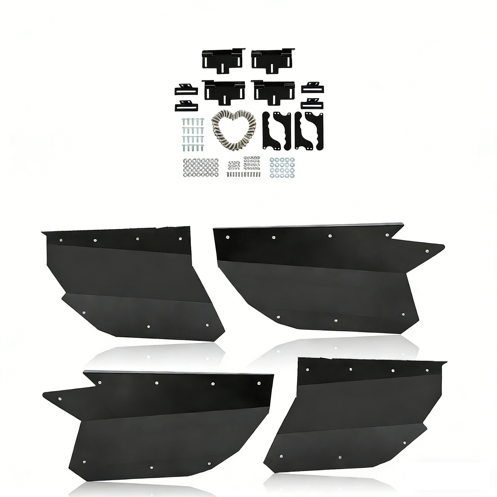 4PCS Aluminum Door Panel Powder Coated For CAN AM X3 Full Doors 17 18 19 20-2024