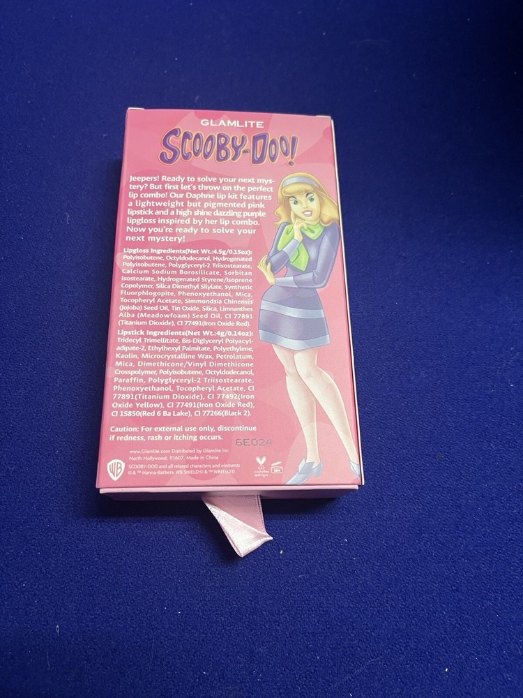 Glamlite Scooby Doo Daphne Lip Kit New