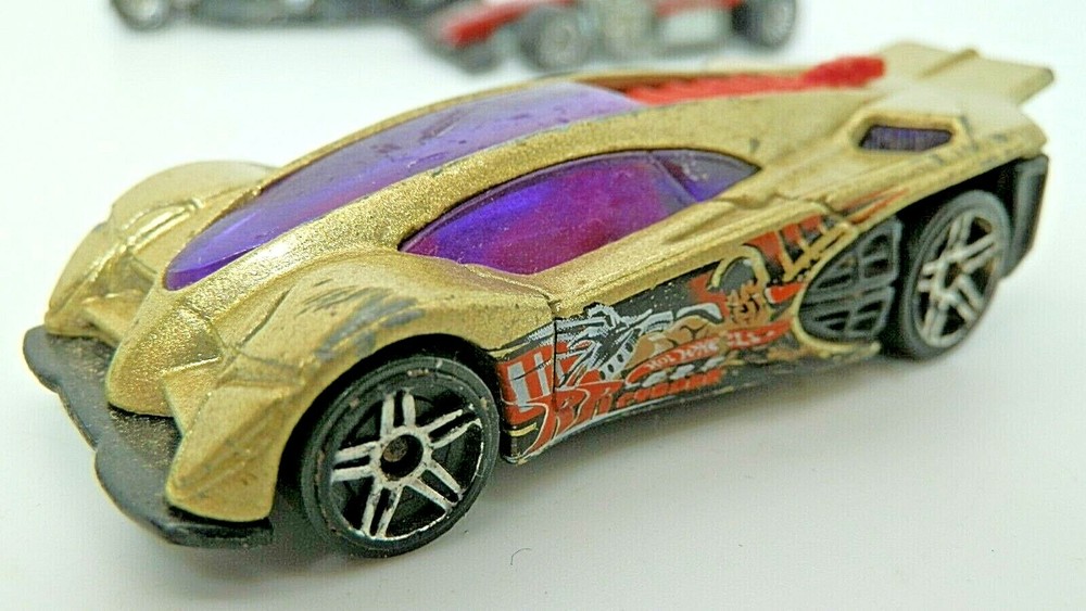 Hot Wheels, Super Car, 4 car Bundle from 1997-2002, Super Mod, Side Draft, Rocke