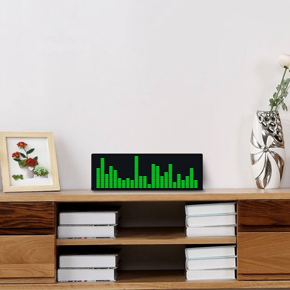 Stereo VU Meter Indicator Music Spectrum Analyzer Level LED Display Amplifier