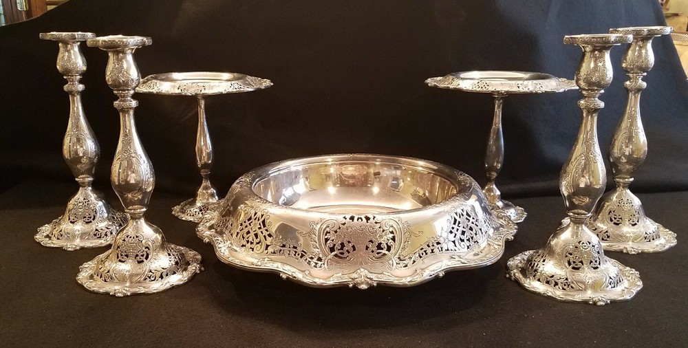 Redlich & Company Sterling Silver Centerpiece Console Set