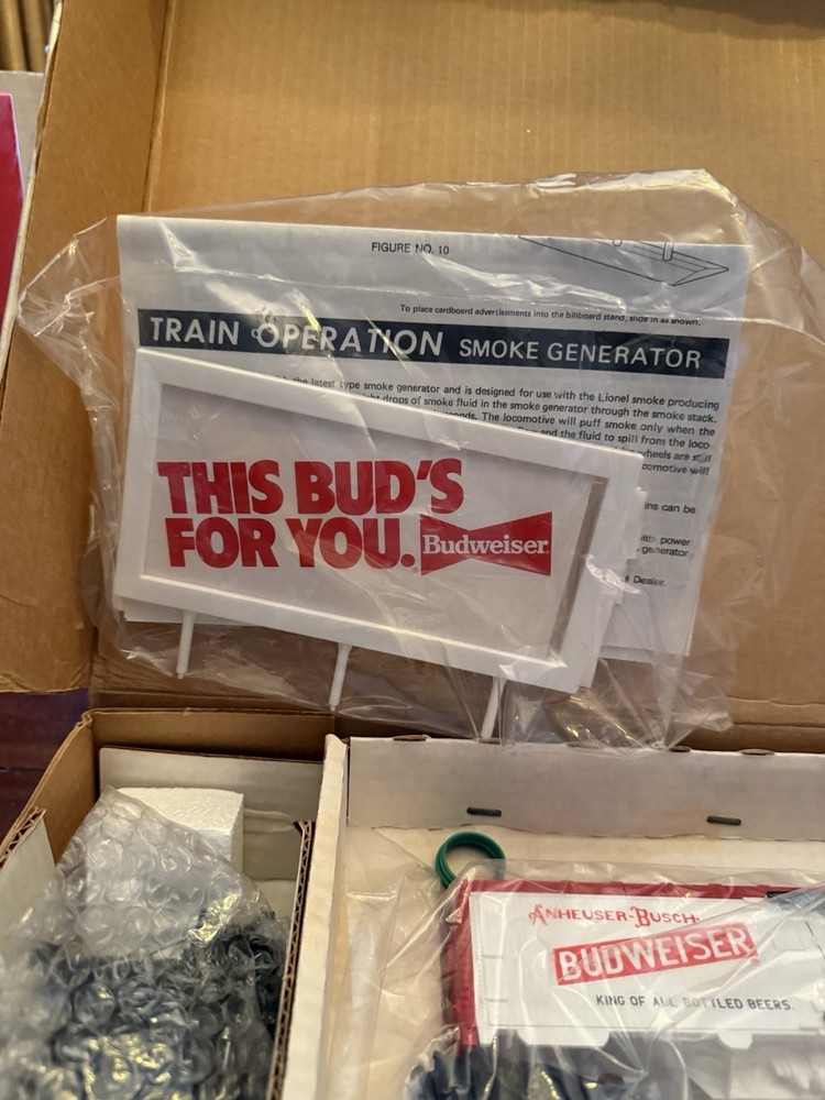 Lionel Train Set Complete Anheiser Busch Budweiser In Original Packaging