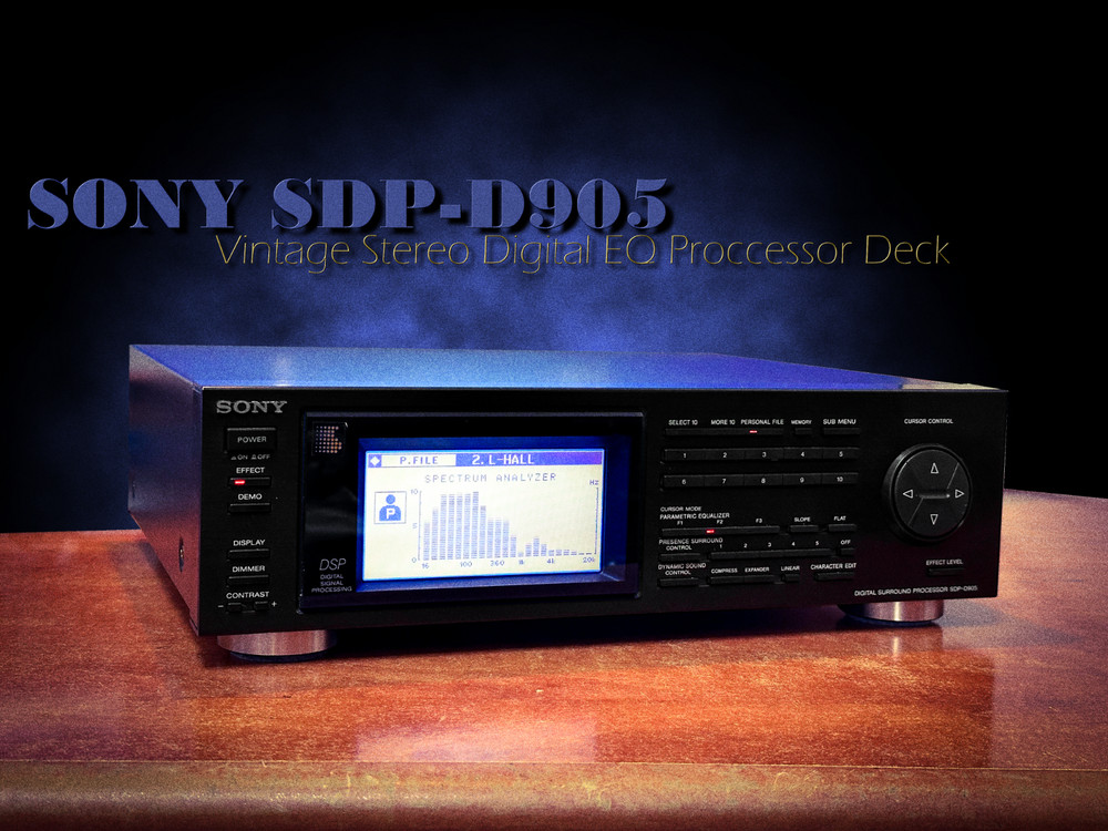 SONY SDP-D905 🌈RaRe🌈 S/PDIF Optical Stereo Digital Equalizer DSP Processor