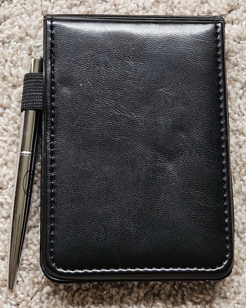 Dignity Memorial Black Notepad and Pen