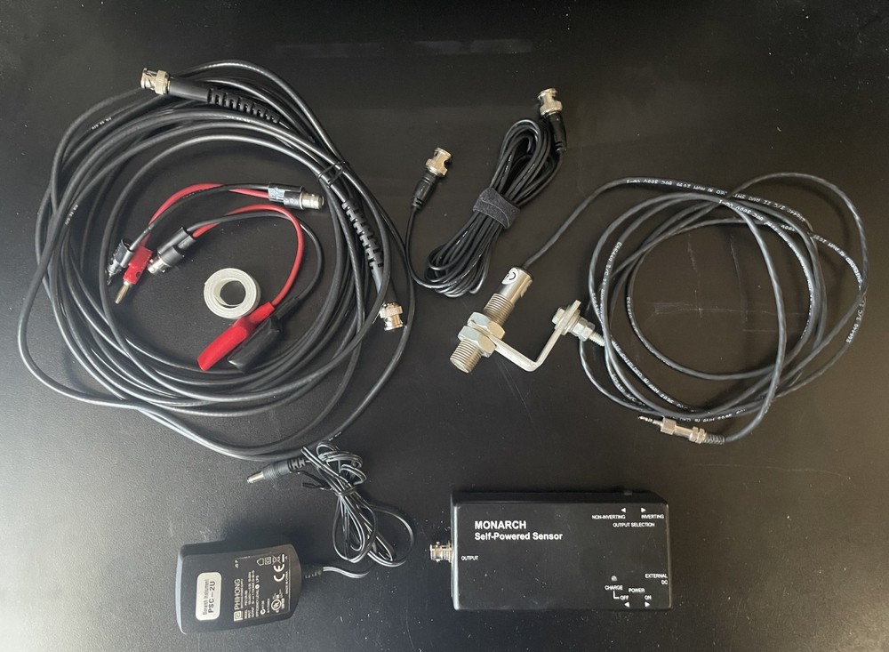 Monarch Optical Keyphasor Tach Pulse System Including Cables & Carrying Case