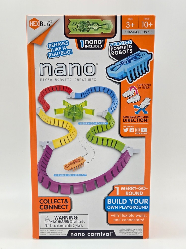 Hexbug Nano Micro Robotic Creatures Playground Merry Go Round Set New