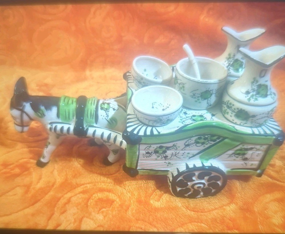Vintage Donkey Salt Cellar Condiment Holder