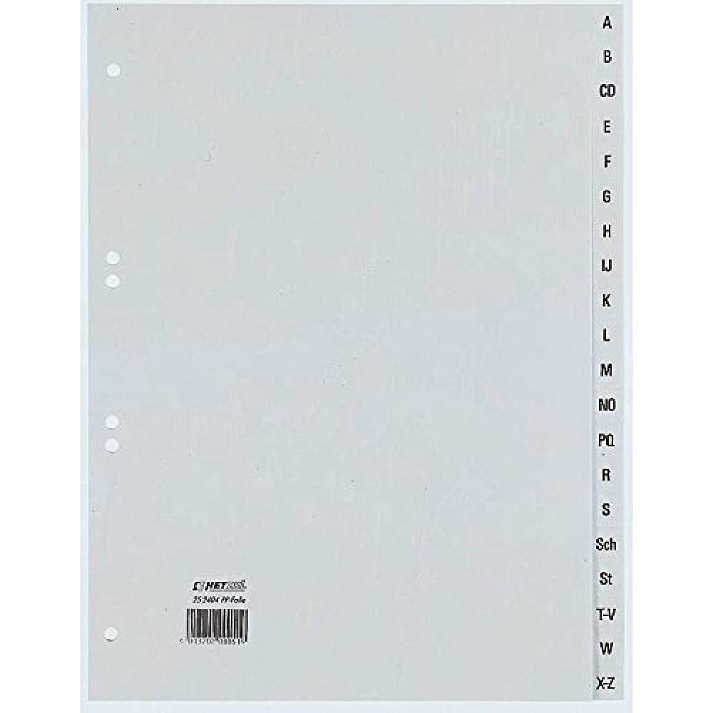 Rexel Ring Binder Polypropylene (Alphabetic Register, DIN A4) – Grey 1
