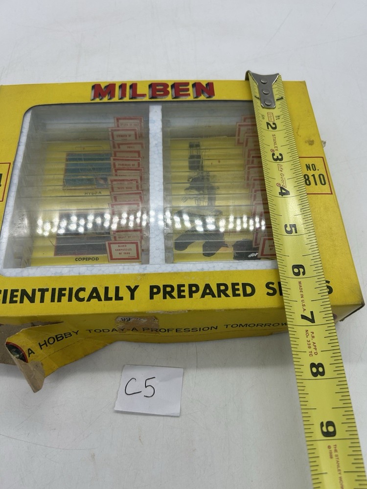Milben 12 Microscope Slides Set No 810