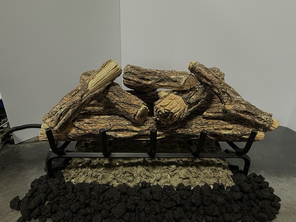 vented gas log set