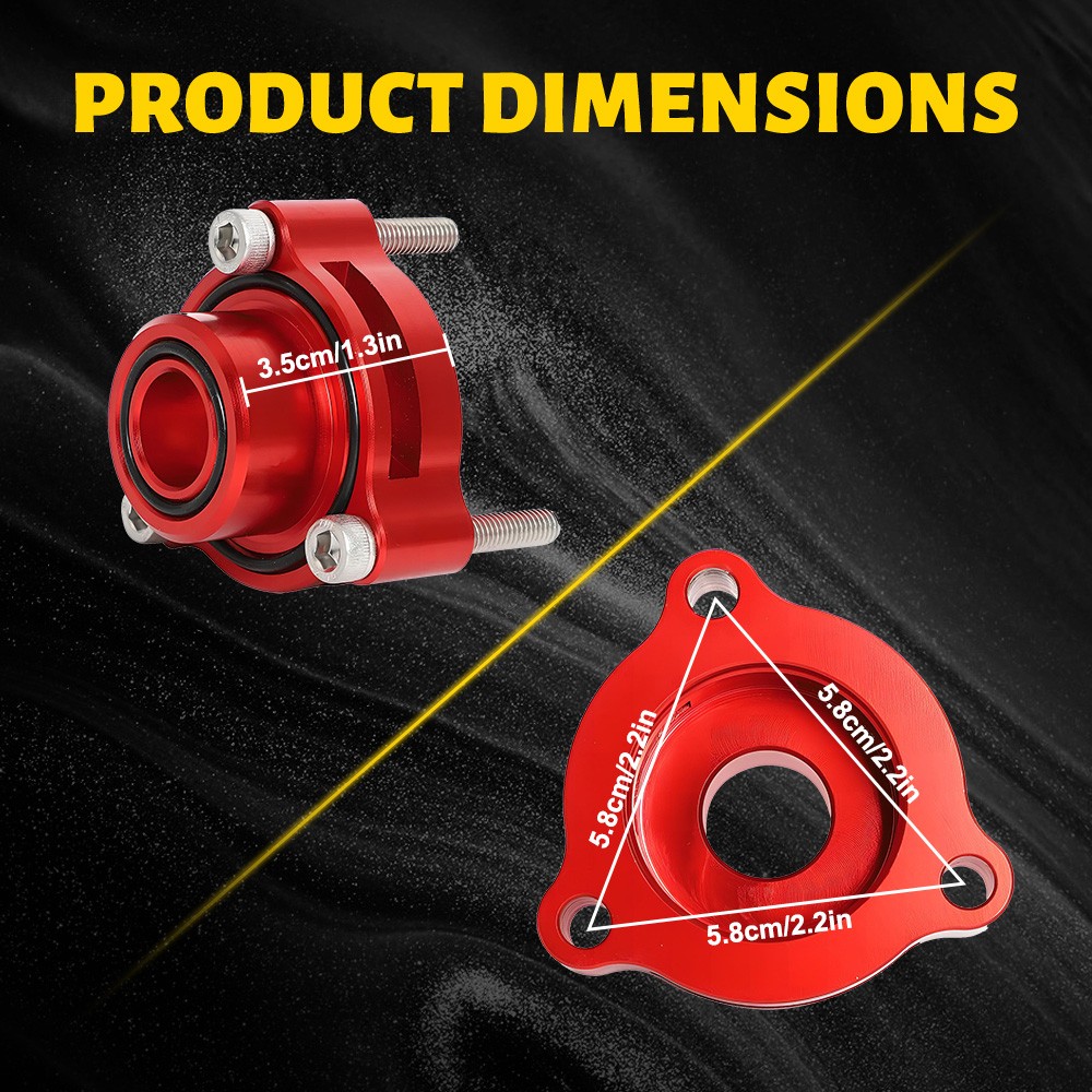 Billet Blow Off Valve Adapter For Chevy Silverado GM Sierra 2.7L Turbo 2019-2023