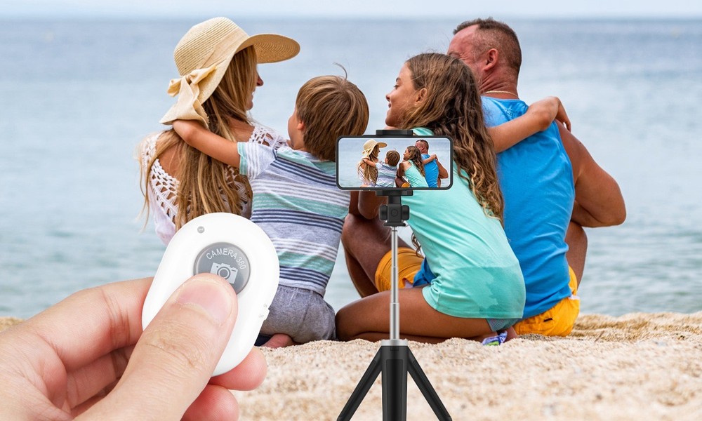 Wireless Bluetooth Camera Shutter Remote Control for iPhone Android Phone Selfie