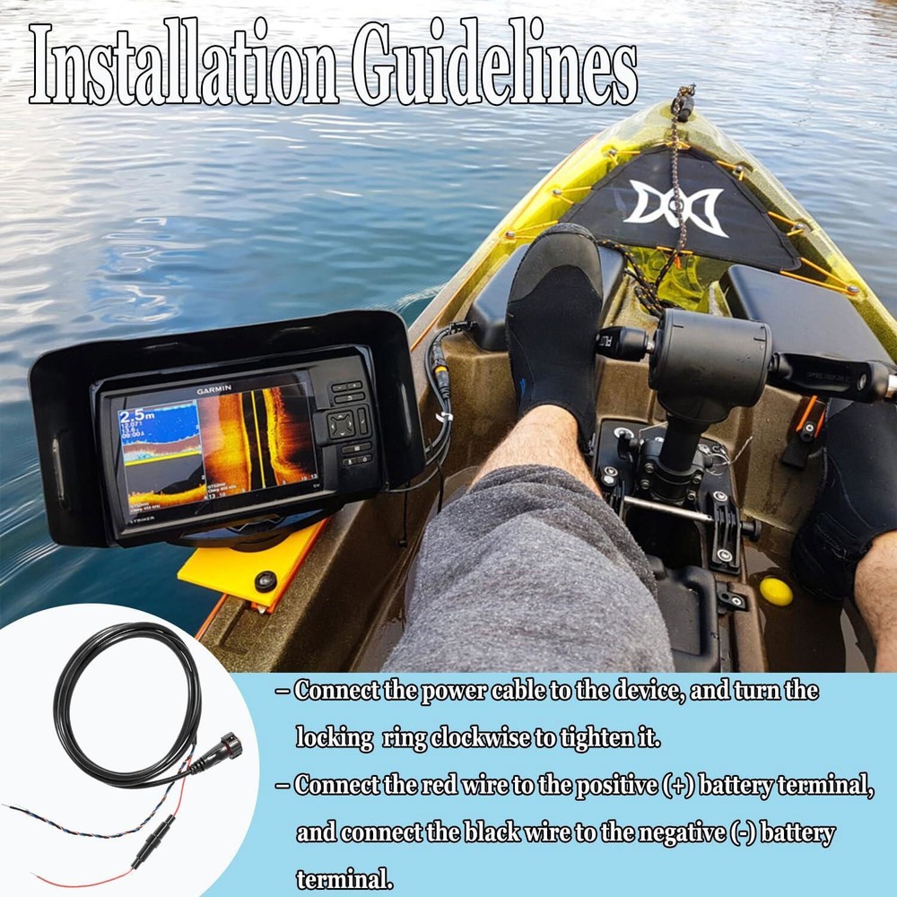 Power Data Cable 010-12445-00 for Garmin echoMAP Chirp/Plus/UHD GPSMAP Panoptix