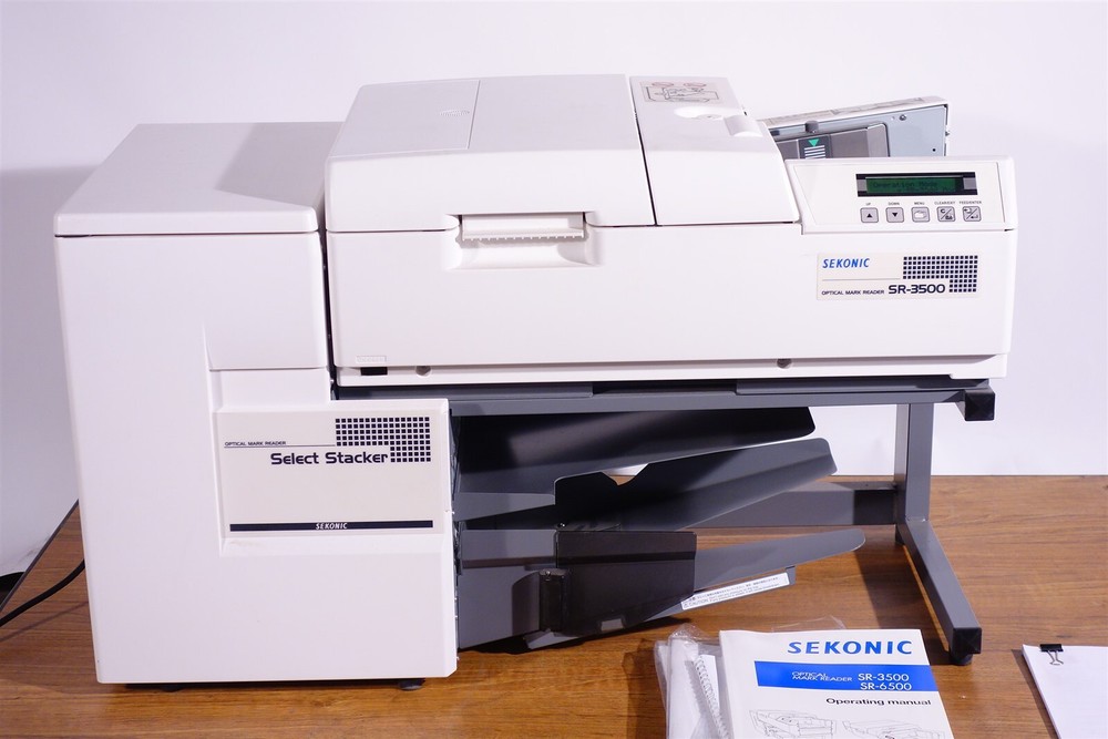 Sekonic SR-3500 OMR Optical Mark Reader + Stacker / Excellent