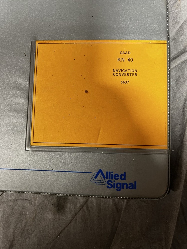 Bendix/king KN 40 Navigation Converter Instruction Manual 1990