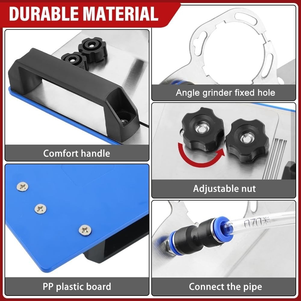 45 Degree Tile chamfering Tool Angle Grinder Stand for 45° Tile Cutting 100-T...