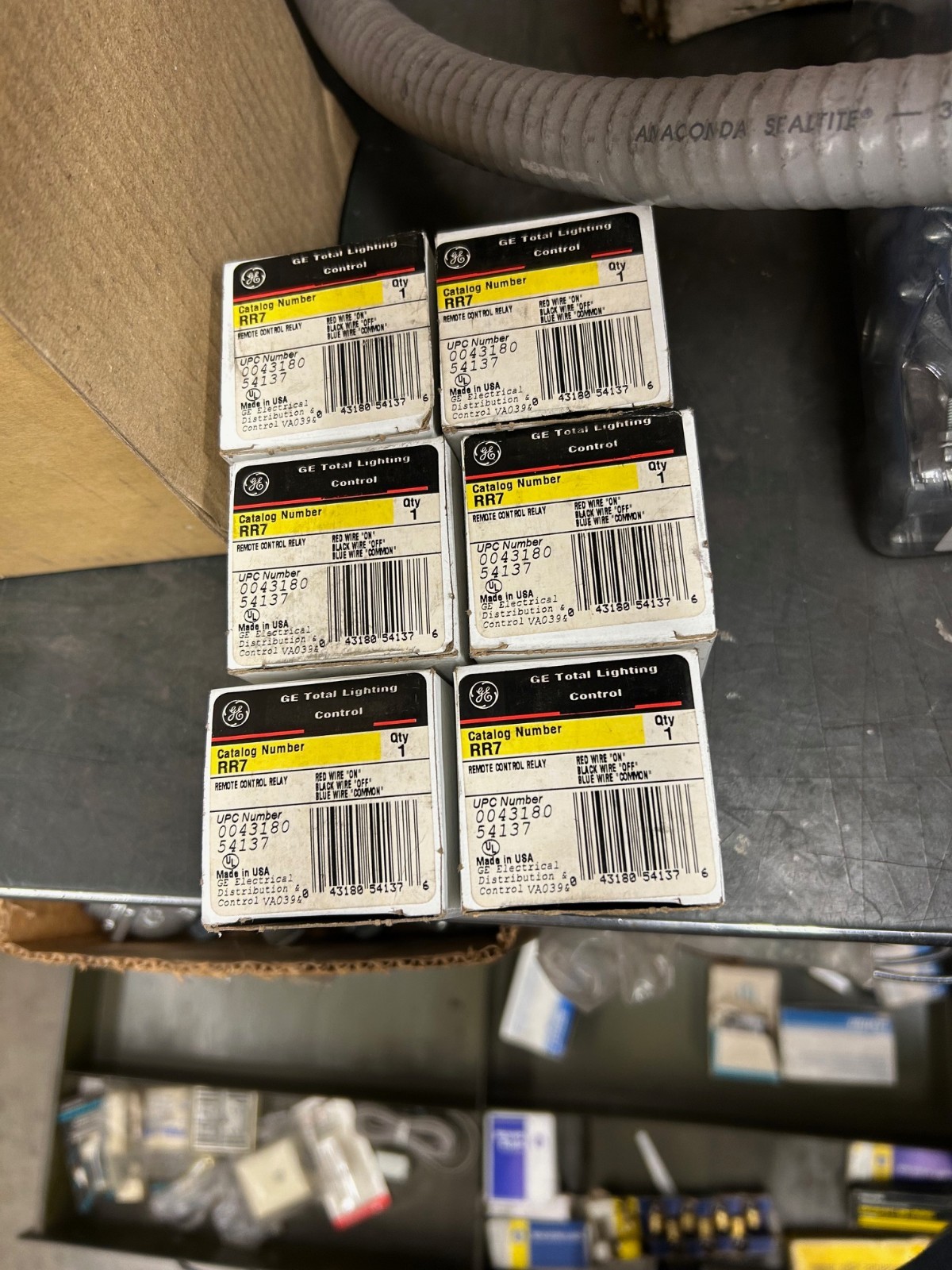 GENERAL ELECTRIC RR7 REMOTE CONTROL SWITCHING RELAY GE RR-7 (LZ24N)