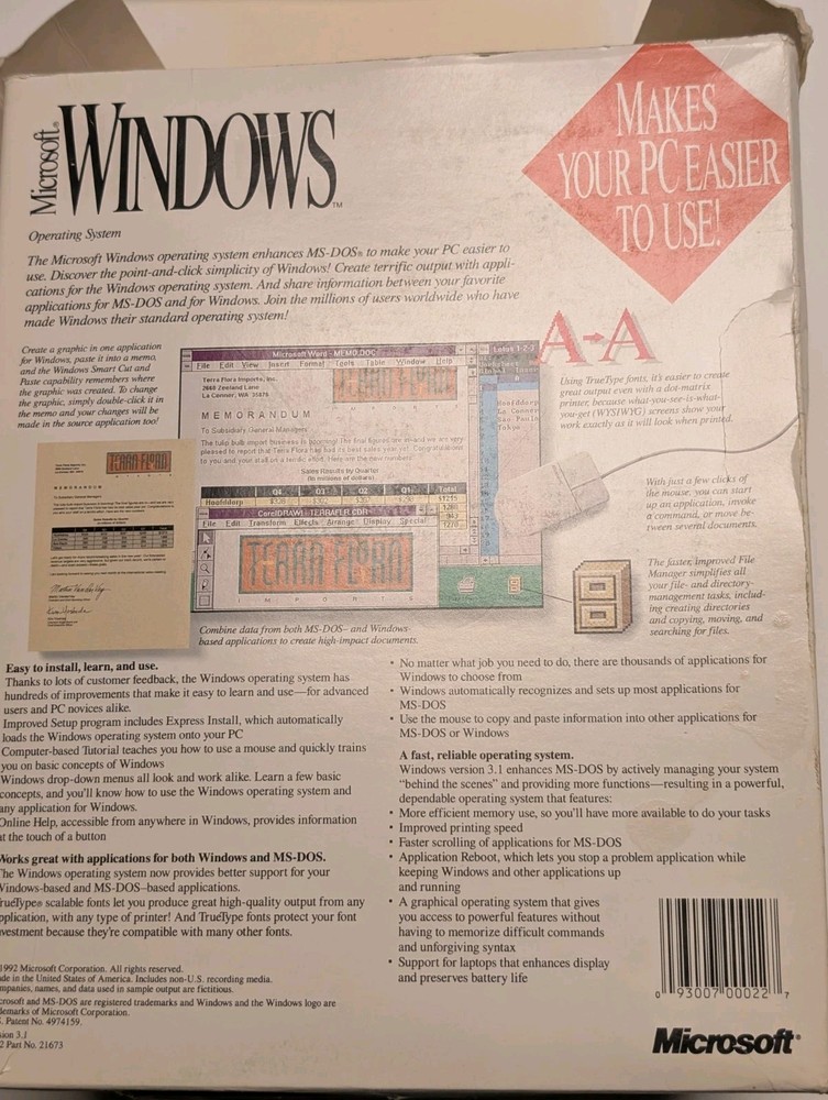 Microsoft Windows 3.1 Operating System Vintage PC Software Complete 6 Disk Set