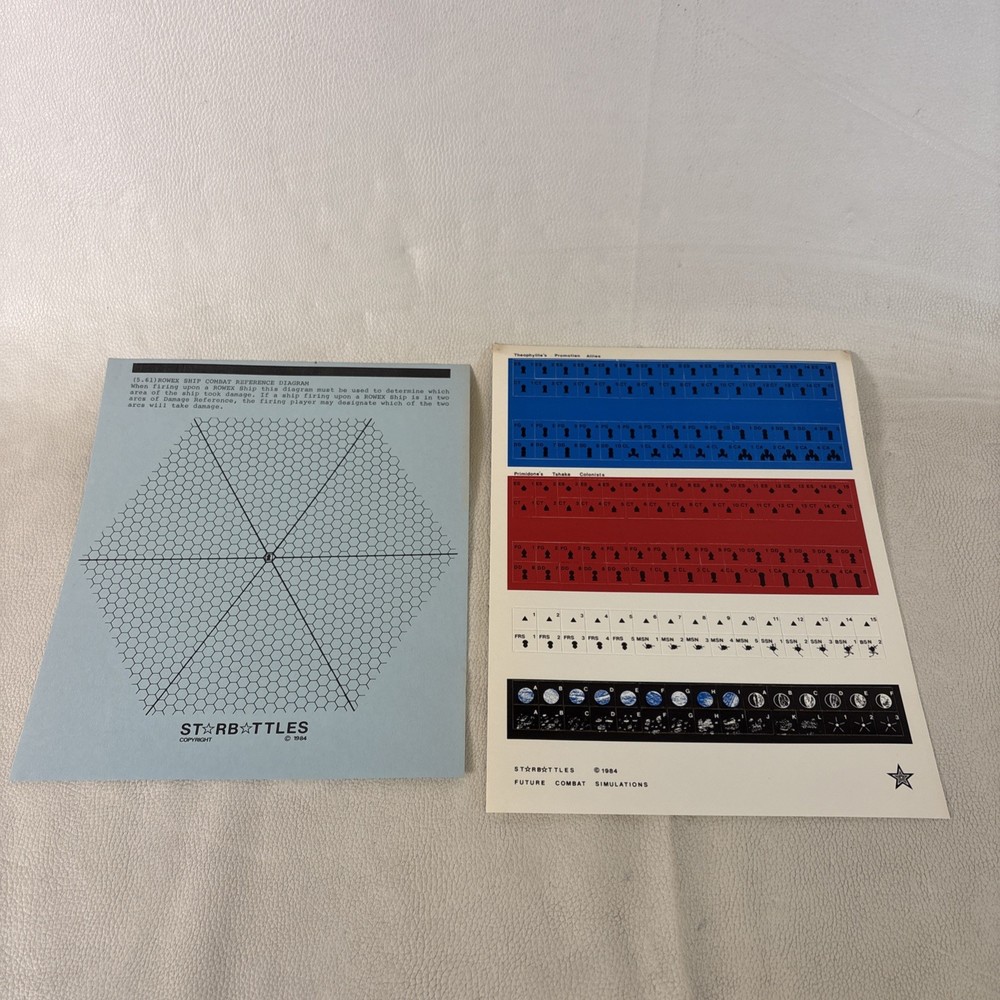RARE Future Combat Simulations Starbattles RPG