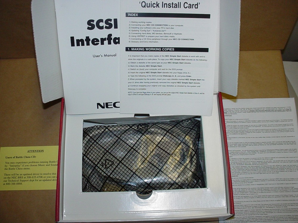 PARALLEL TO SCSI ADAPTER Vintage NEC CD-CONNECTION