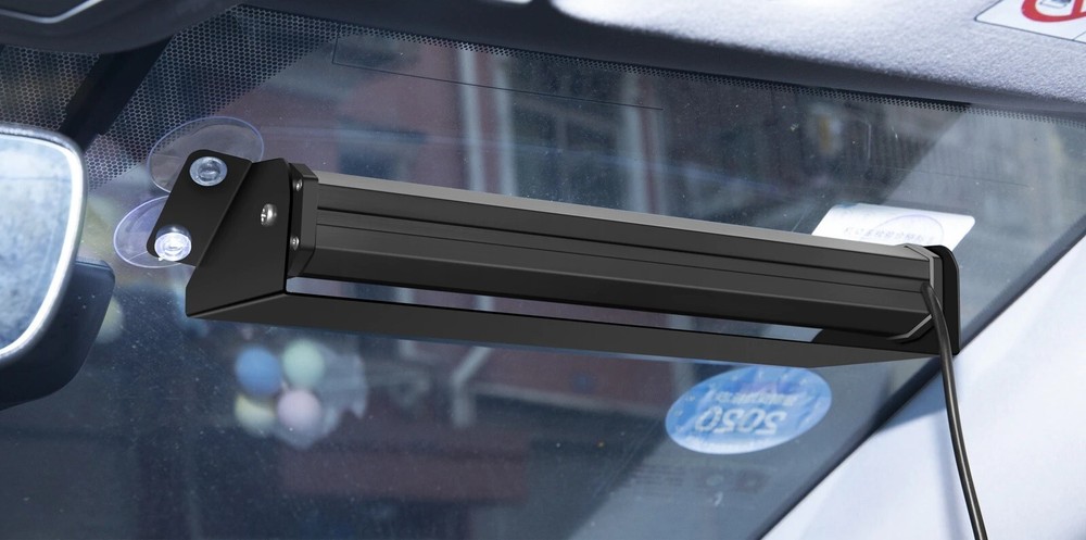 Windshield Suction Cup Strobe Led Light Interior Emergency Warning Hazard 12-24V