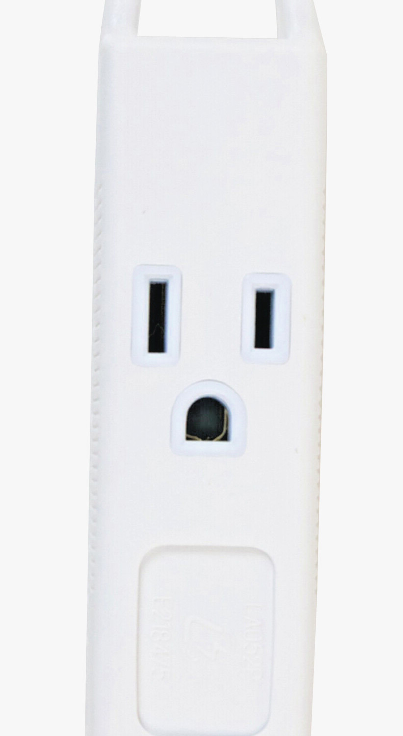 AXIS 3-OUTLET GROUNDED 8FT WHITE EXTENSION CORD BLOWOUT SALE - SAVE UP TO 45%!!!