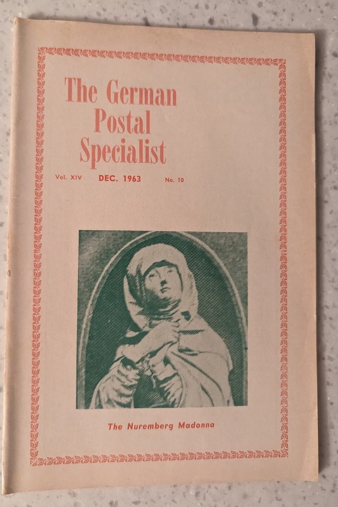 German Postal Specialist Dec 1963 Nuremberg Madonna On Cover Submarines Mail