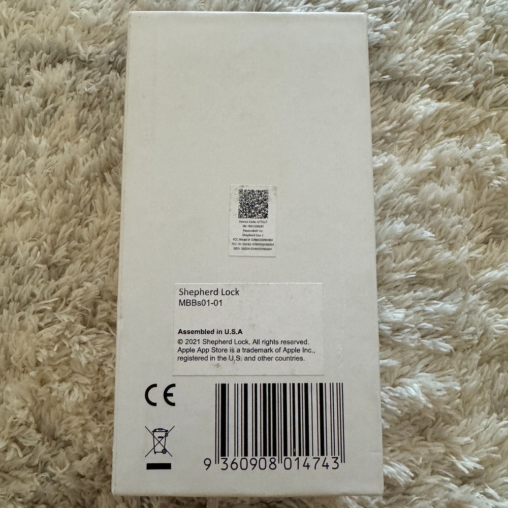 Shepherd MBBS01-01 Lock Touch Entry Bluetooth Keyless Entry Smart Lock