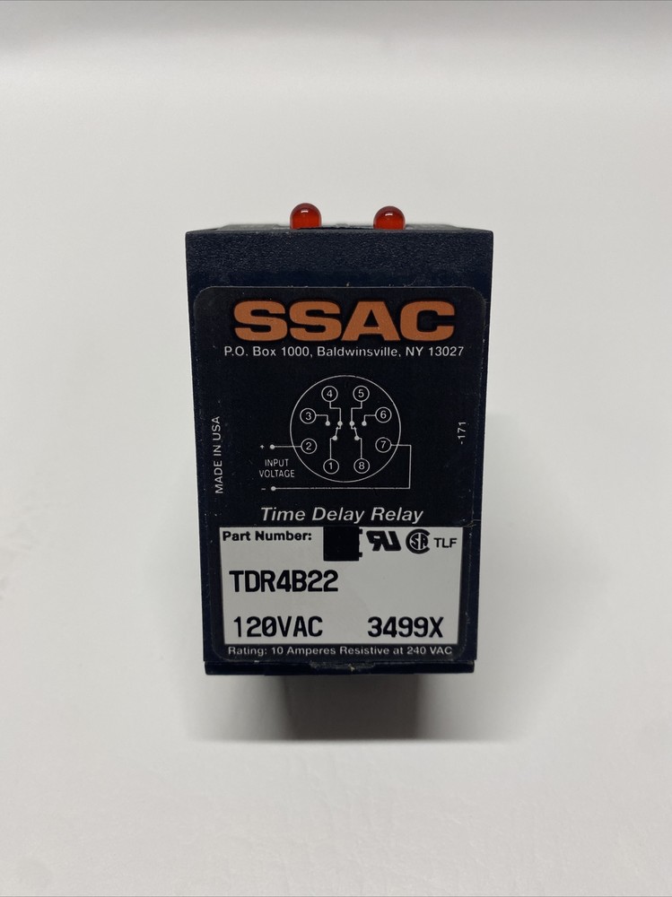 NIB SSAC TDR4B22 Time Delay Relay