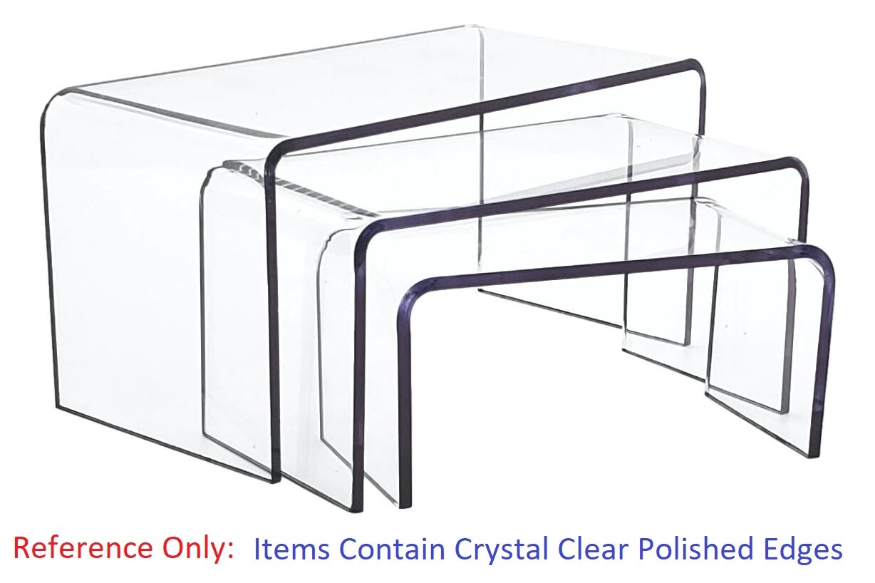 T'z Tagz Any 7-Inch-Deep Clear Acrylic Riser Display Stand New 2 Pack Variation