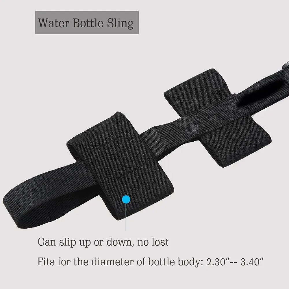 Durable Universal Water Bottle Carrier Sling Adjustable Elastic Bottle Shoulder