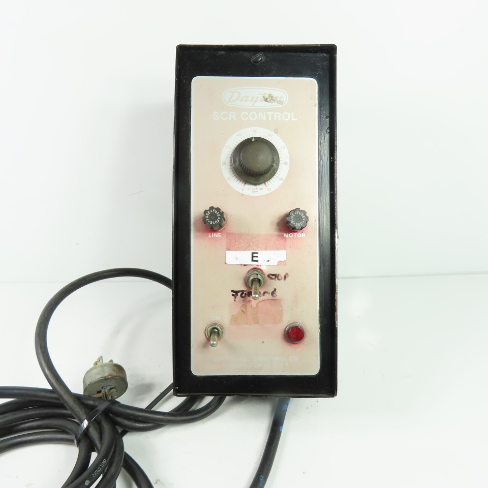 Dayton SCR Control SCR Motor Speed Control Forward/Stop Switch