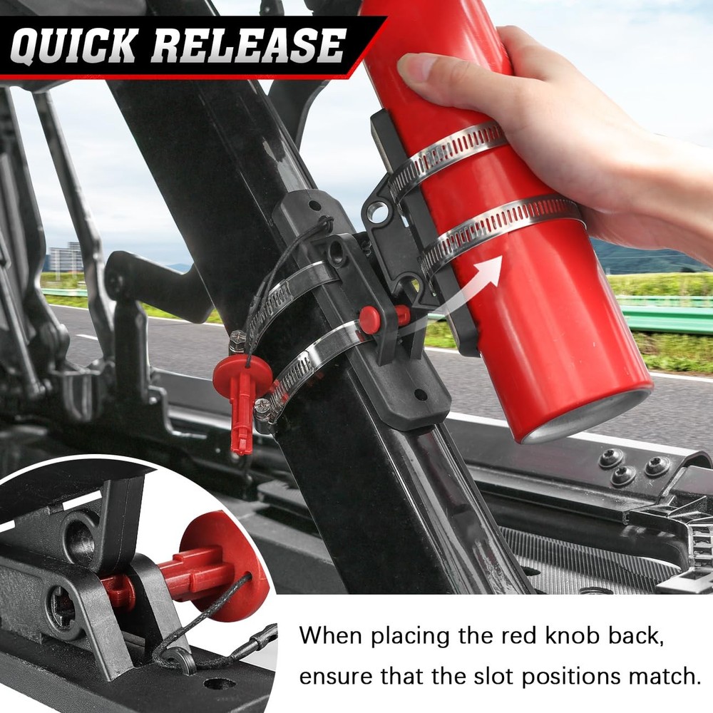 Quick Release Roll Bar Fire Extinguisher Mount Holder Extinguisher Mounting B...