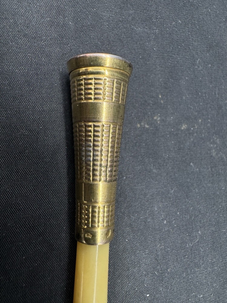 Vintage Sterling Silver Bakelite Cigarette Holder, 2 7/8"