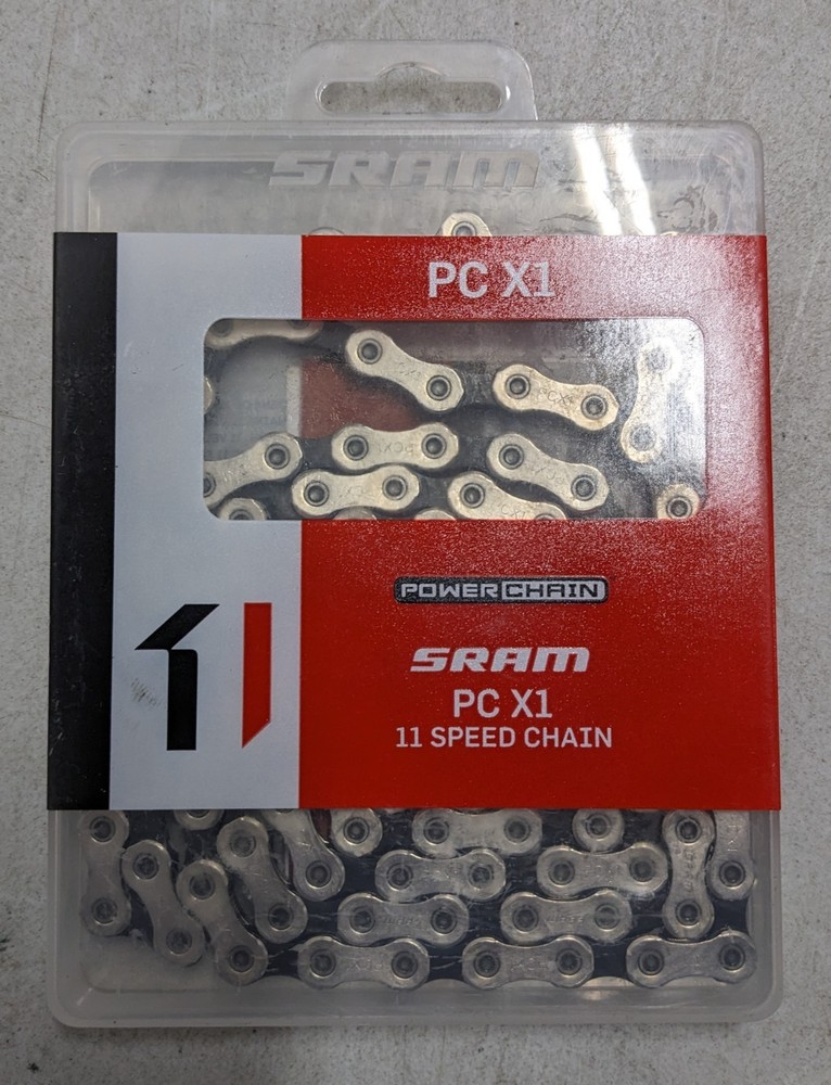 SRAM PC-X1 Chain - 11-Speed, 118 Links, Silver/Black
