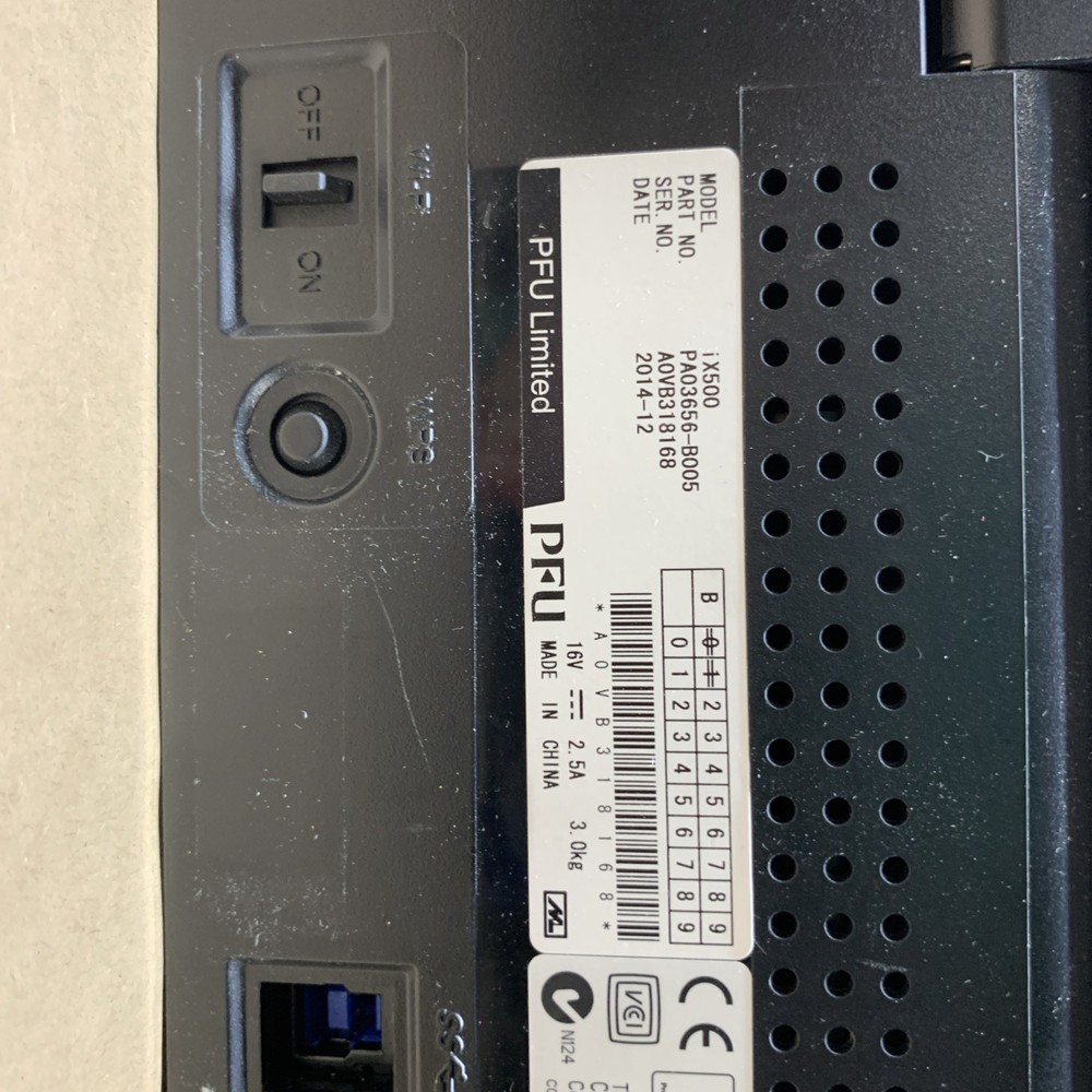 Fujitsu ScanSnap iX500 Document Scanner - Tested Working