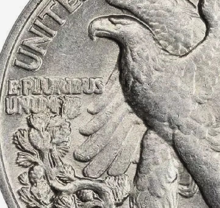 1946 DDR Walking Liberty Half Dollar Error ~ Borderline Uncirculated (AU++)