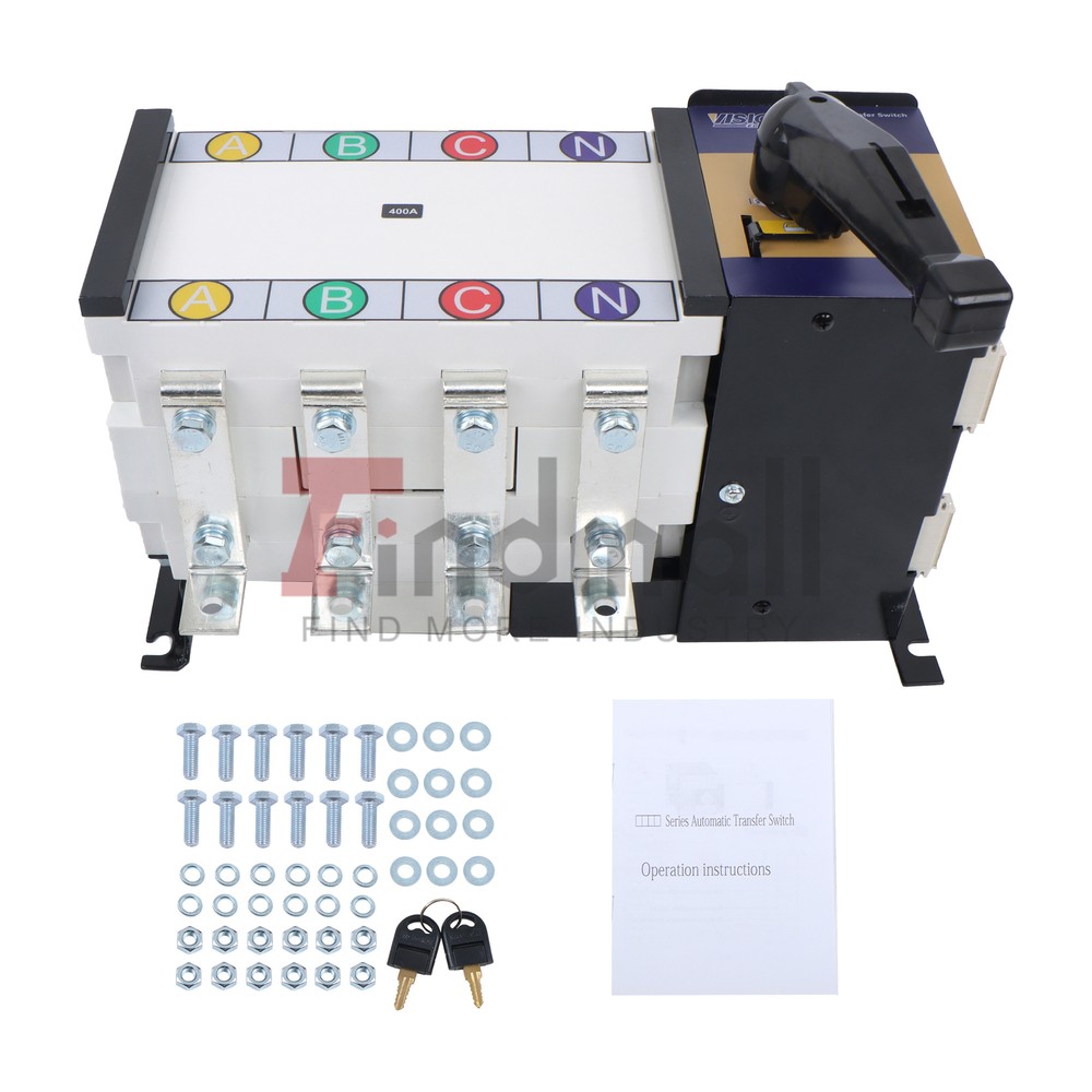 ATS 400A 4P 110/220V Grid to AC Generator Industrial Automatic Transfer Switch
