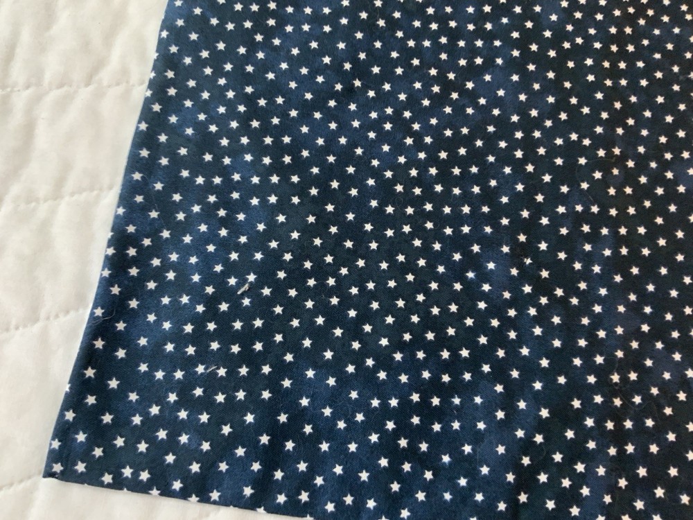 Vintage Antique Patchwork Quilt Table Topper, Early Calicos, Triangles, Multi