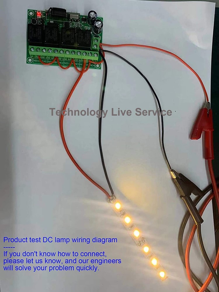 12V 4 Channels 433Mhz Wireless Remote Control Switch with Industrial...
