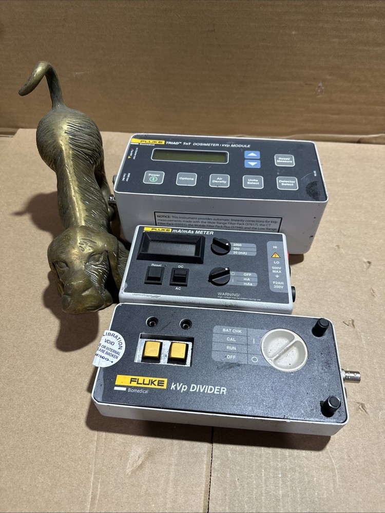 Fluke 35050 X-Ray Calibration Kit w/ Dosimeter, kVp Module, mA/mAs Meter Reader
